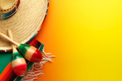cinco de mayo images of maracas and sombrero