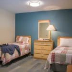 a patient room at stepping stone center for recovery